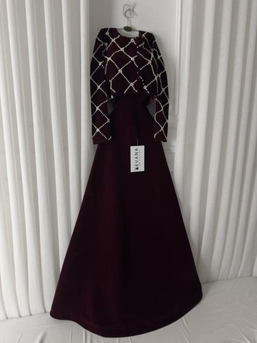 فستان جوخ قطعتين شتوي