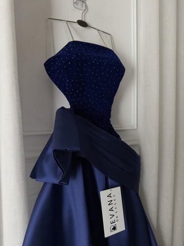 فستان ازرق فخم