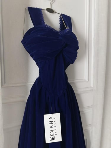 فستان ازرق شنوه جوخ شتوي