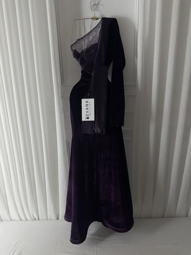 فستان مخمل موفي