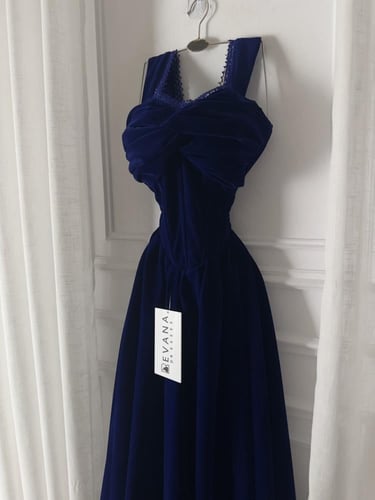 فستان ازرق شنوه جوخ شتوي