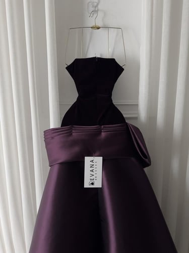 فستان موف فخم