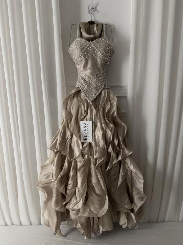 فستان كرنكل كلوش فخم