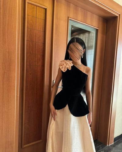 فستان ناعم وطويل