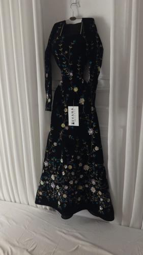 فستان اسود مشجر سهره