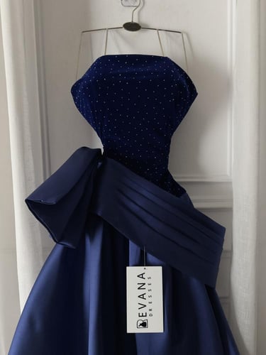 فستان ازرق فخم