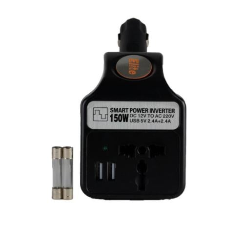 محول طاقة السيارة 150 واط، مقبس شحن 12 فولت تيار م...