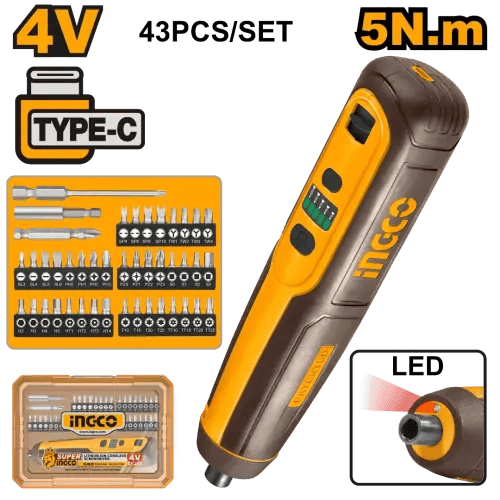 مفك براغي إنجكو 4 فولترمز المنتج: 58661041