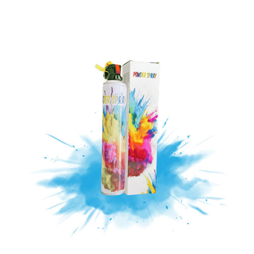 بخاخ بودرة لون ازرق