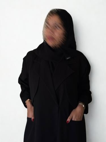 عباية بليزر كريب ميني ميت بجيوب أمامية – Noir Edge...