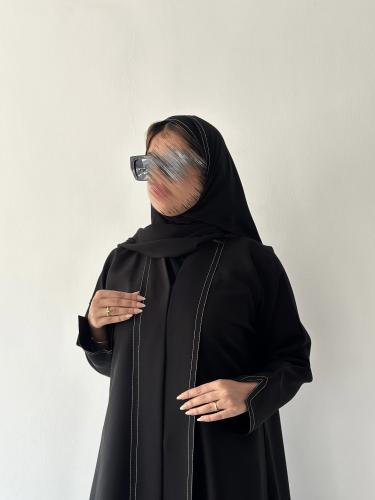عباية كريب ميني ميت واقف خيوط قصب