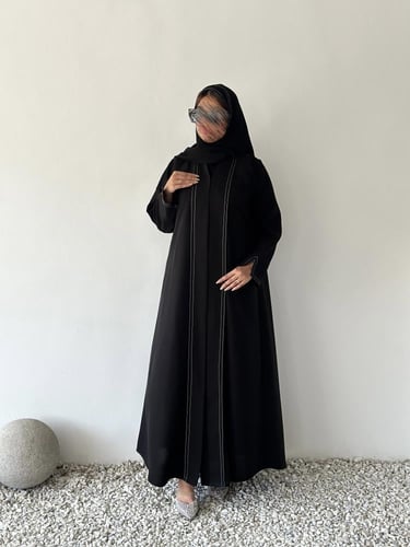 عباية كريب ميني ميت واقف خيوط قصب