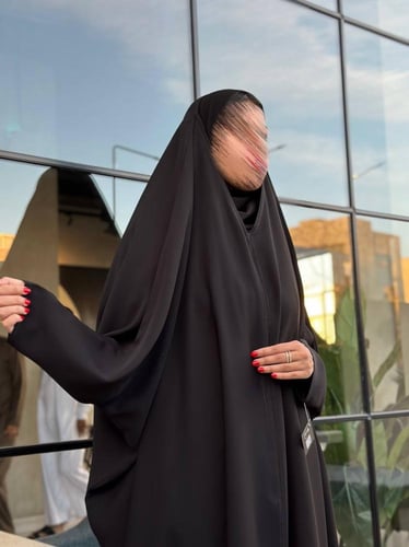 قماش انترنت عباية راس نص كم