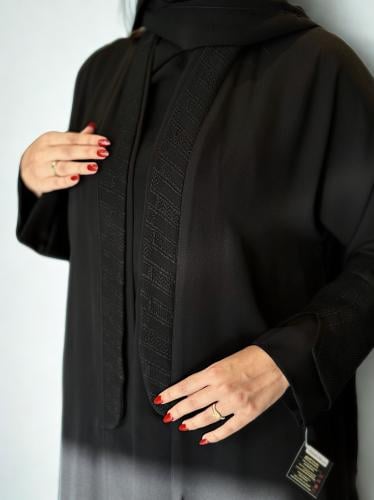 عباية إنترنت نص كلوش بتدخيلات جاكار أمامية وعلى ال...