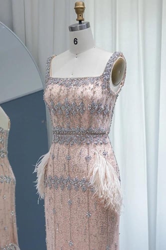 RC03 - فستان ريفيرا سقنيتشرر وردي