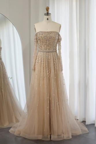 RC18 - فستان اوف شولدر بيج شك يدوي كامل