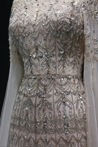 فستان شك مع اكمام كيب بيج 603