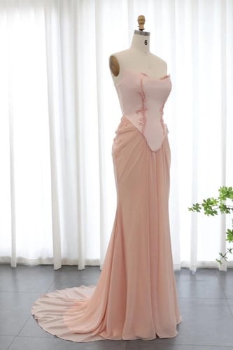 RC89 - فستان قطعتين وردي فاتح