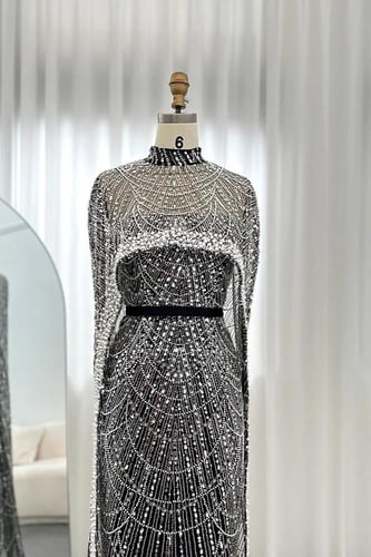 RC10 - فستان لولو قطعتين - اسود و ابيض