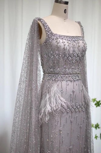 RC03 - فستان ريفيرا سقنيتشر فضي