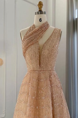 فستان شك يدوي بطيخي