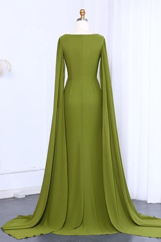 فستان شيفون ناعم اخضر