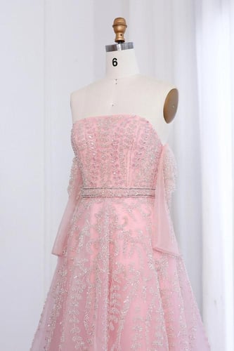 فستان شك وردي 505