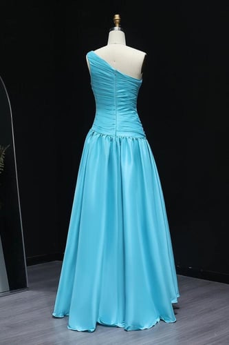 فستان ازرق تركواز شك طبقتين