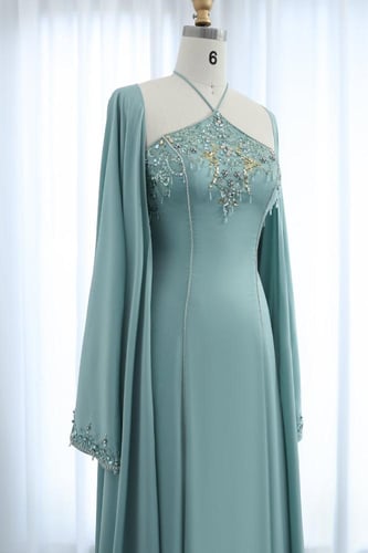 فستان مكون من قطعتين برقبة هالتر - متوفر لونين RC1...