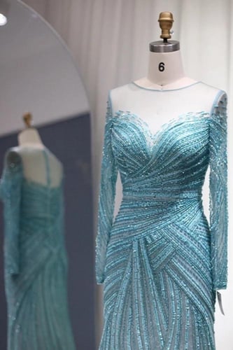 RC125 فستان كم طويل شك ثقيل - متوفر لونين