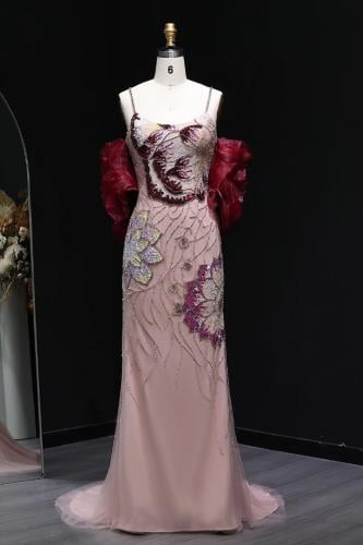 618 - فستان سهره مع شك