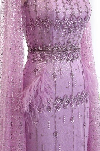 RC03 - فستان ريفيرا سقنيتشر بنفسجي