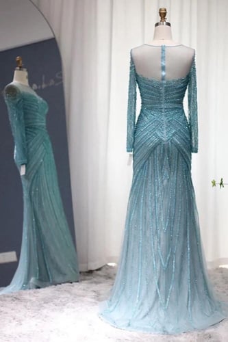 RC125 فستان كم طويل شك ثقيل - متوفر لونين