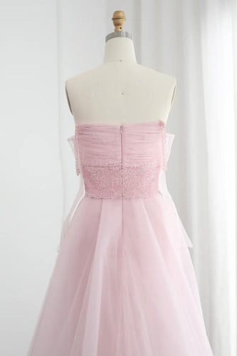 RC123 فستان شك وردي مع غفازات