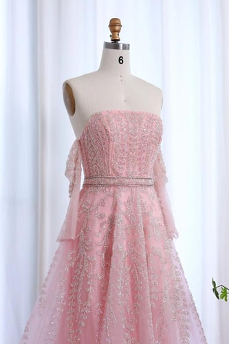 فستان شك وردي 505