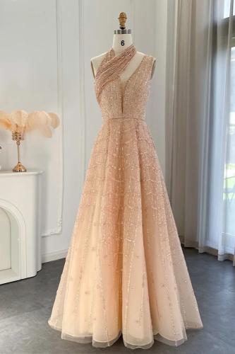 فستان شك يدوي بطيخي