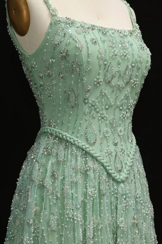 RC507 - فستان سهره كورسيه شك اخضر