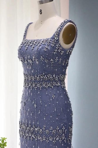 RC03 - فستان ريفيرا سقنيتشر ازرق بدون اكمام