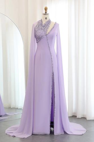 RC08 فستان شيفون بنفسجي