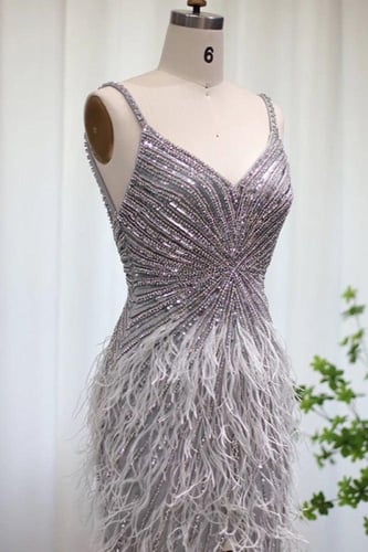 RC138 - فستان ميرميد الظهر مفتوح - لونين