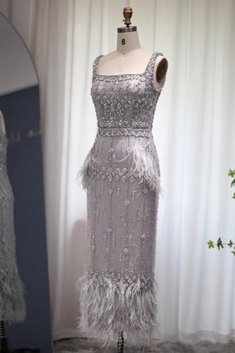 RC03 - فستان ريفيرا سقنيتشر فضي