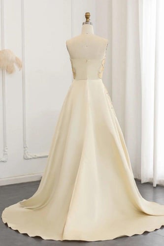 فستان الفراشة - كريمي