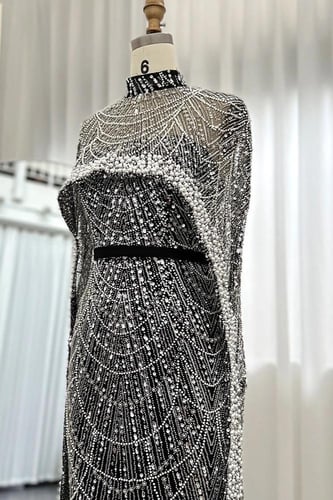 RC10 - فستان لولو قطعتين - اسود و ابيض