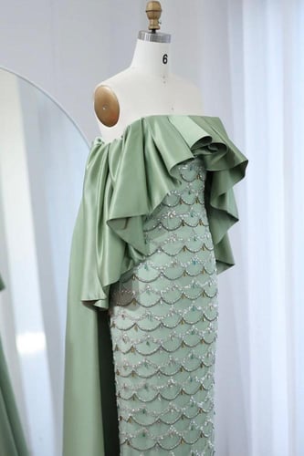 RC142 - فستان ميدي طبقتين - متوفر لونين