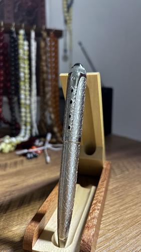 قلم كارتير فضي نقش24