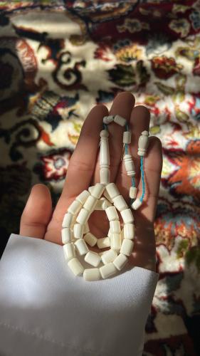سبحة عظم جمل طبيعي
