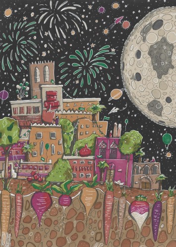 اليوم الوطني السعودي مطبوعة على كانفاس