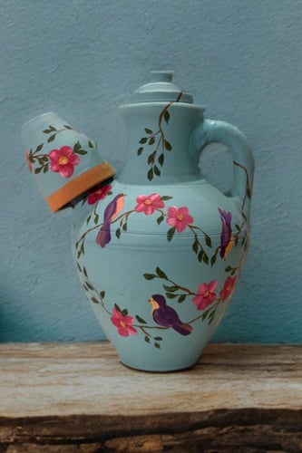 جرة فخار مديني - 2,5 لتر "رسم حسب الطلب"