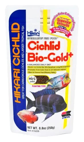 اكل أسماك السيكليد المميز - Hikari Cichlid Bio‑Gol...