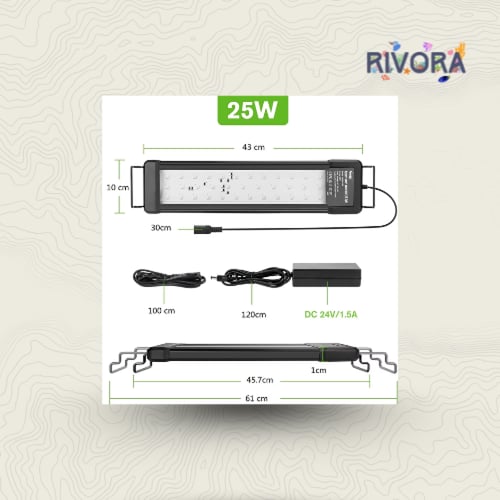 إضاءة LED RGB من Hygger HG028 – تحكم عبر التطبيق -...